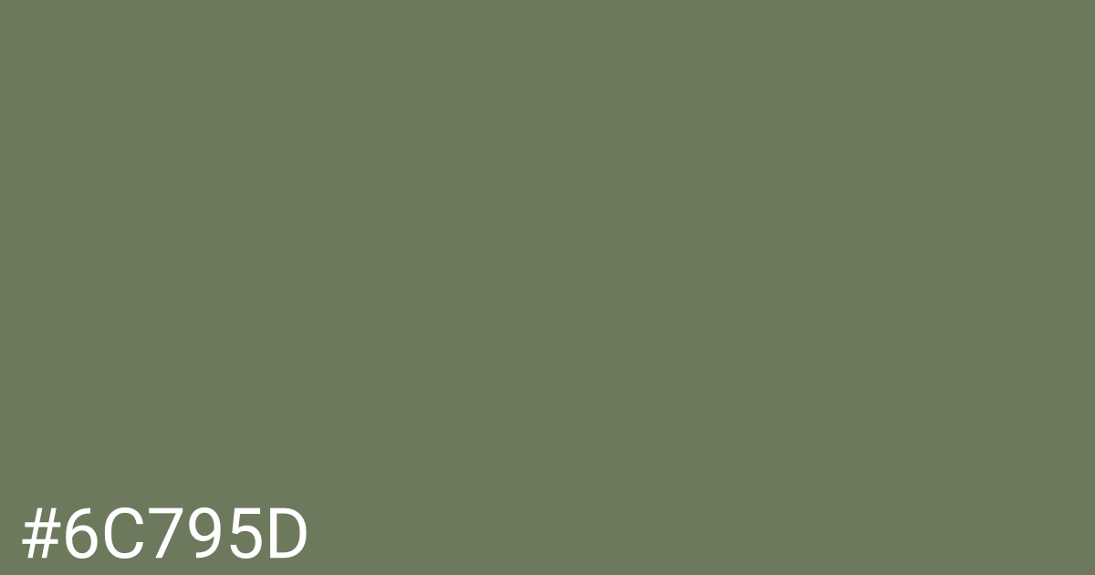 Hex color #6c795d graphic