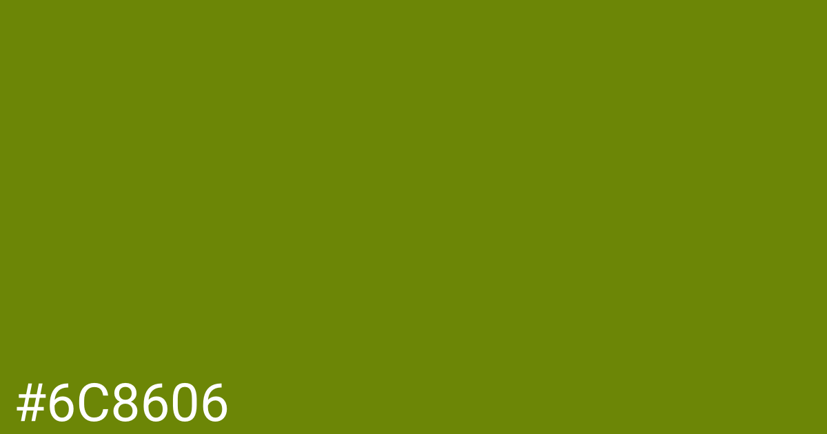 Hex color #6c8606 graphic