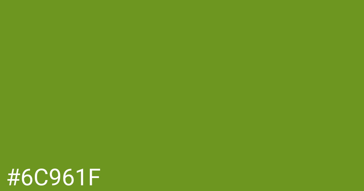 Hex color #6c961f graphic