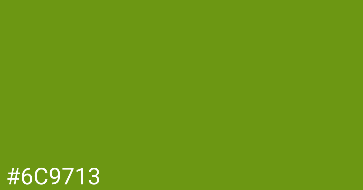 Hex color #6c9713 graphic