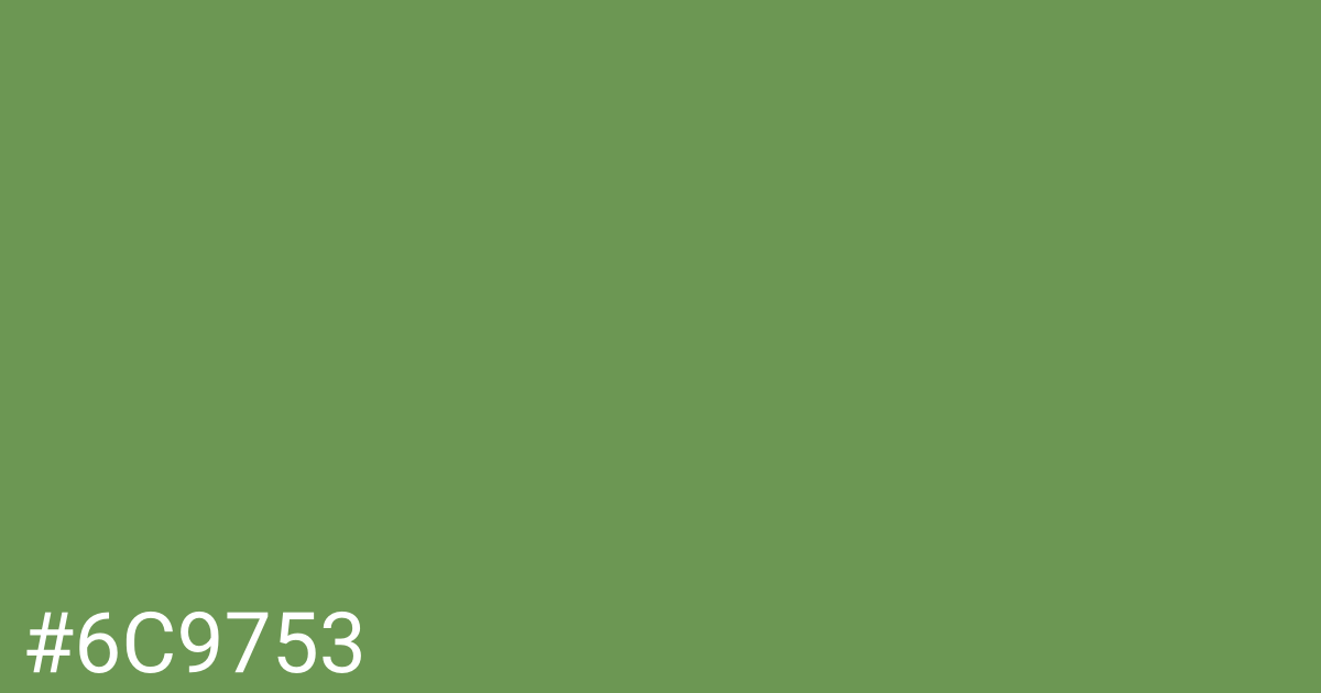 Hex color #6c9753 graphic