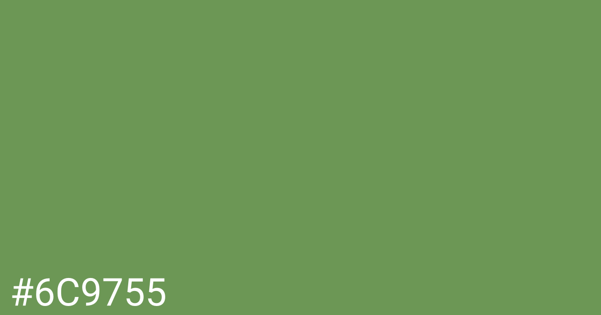 Hex color #6c9755 graphic