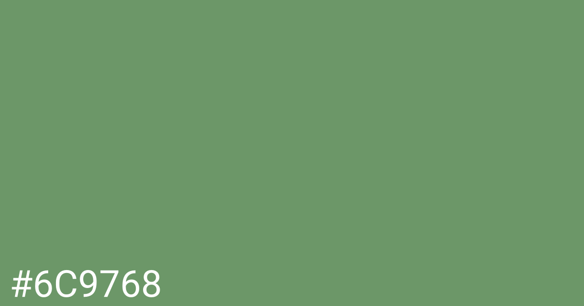 Hex color #6c9768 graphic