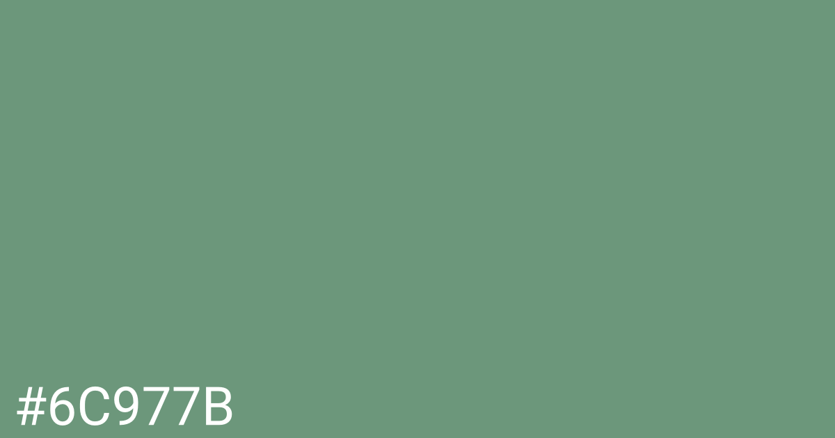 Hex color #6c977b graphic