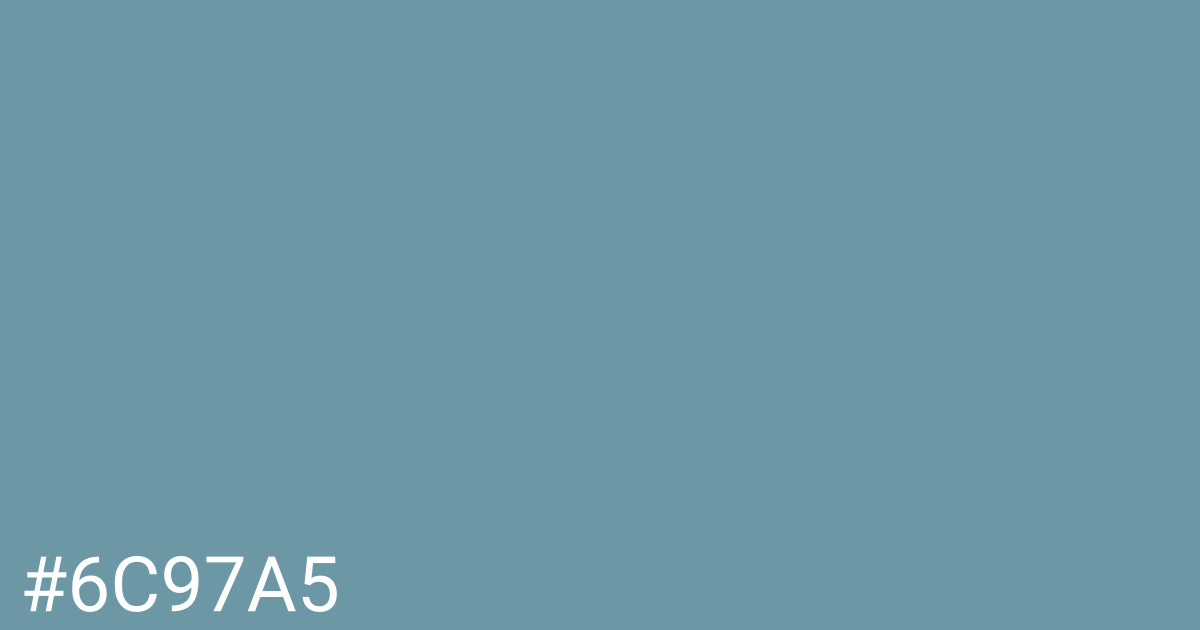 Hex color #6c97a5 graphic