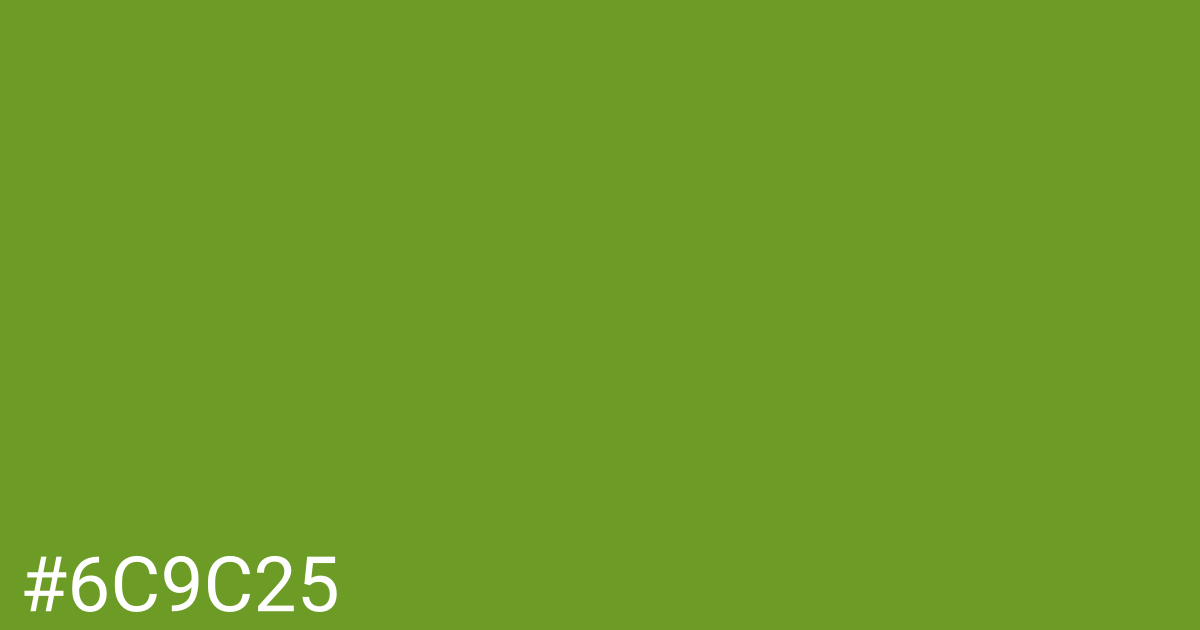 Hex color #6c9c25 graphic
