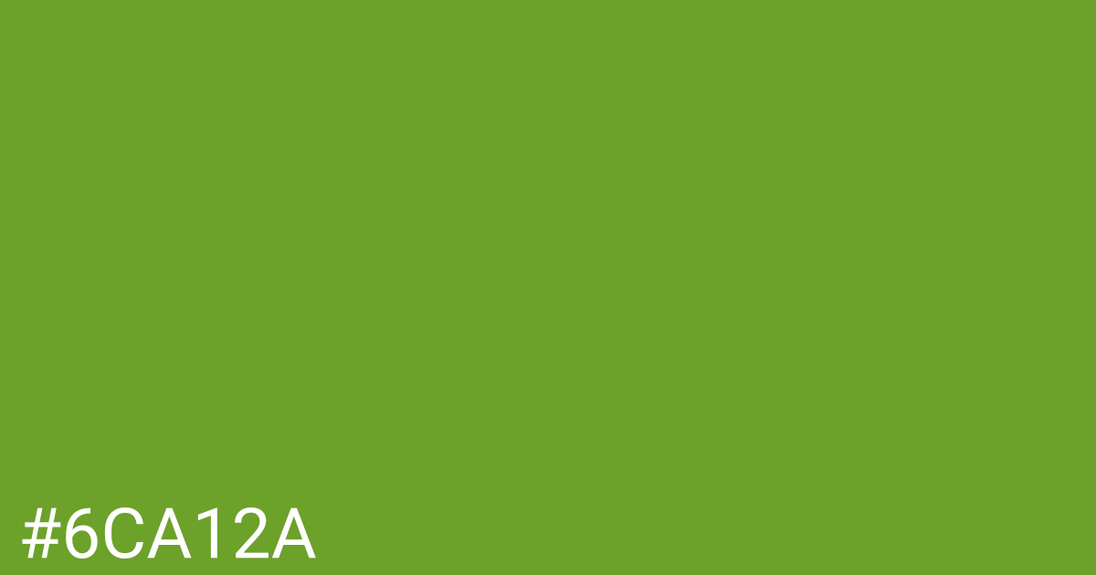 Hex color #6ca12a graphic