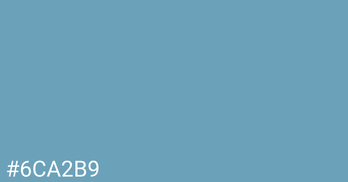 Hex color #6ca2b9 graphic