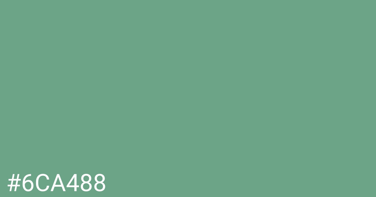 Hex color #6ca488 graphic