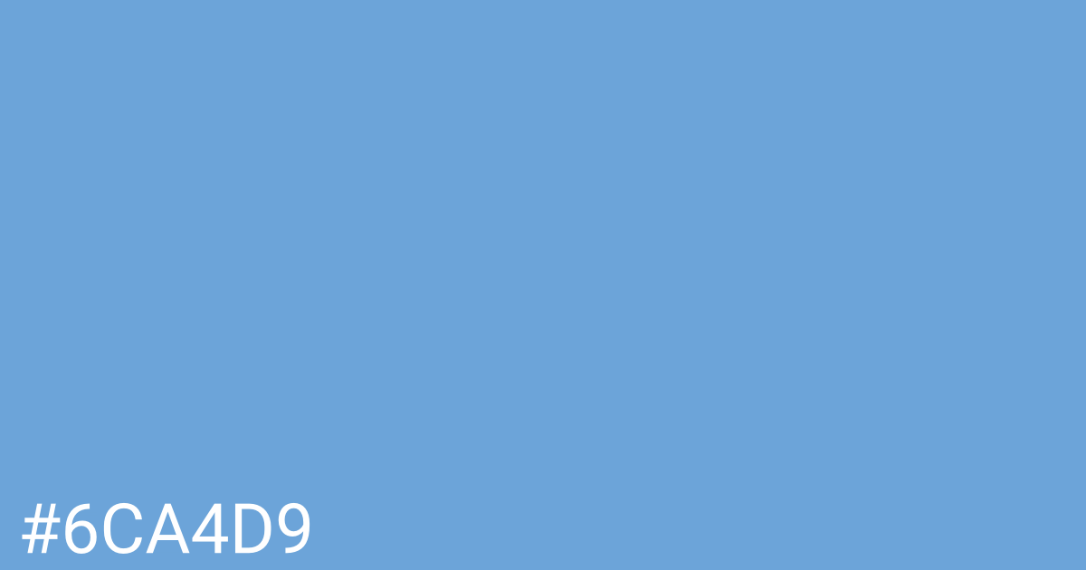 Hex color #6ca4d9 graphic