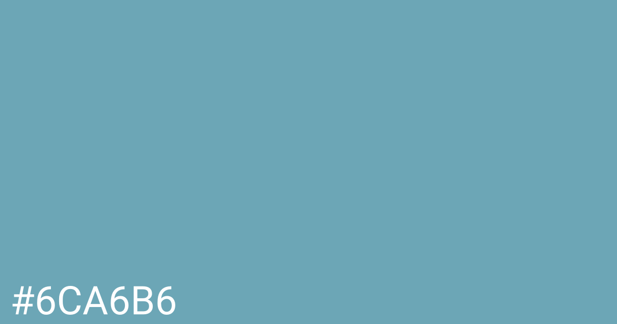 Hex color #6ca6b6 graphic