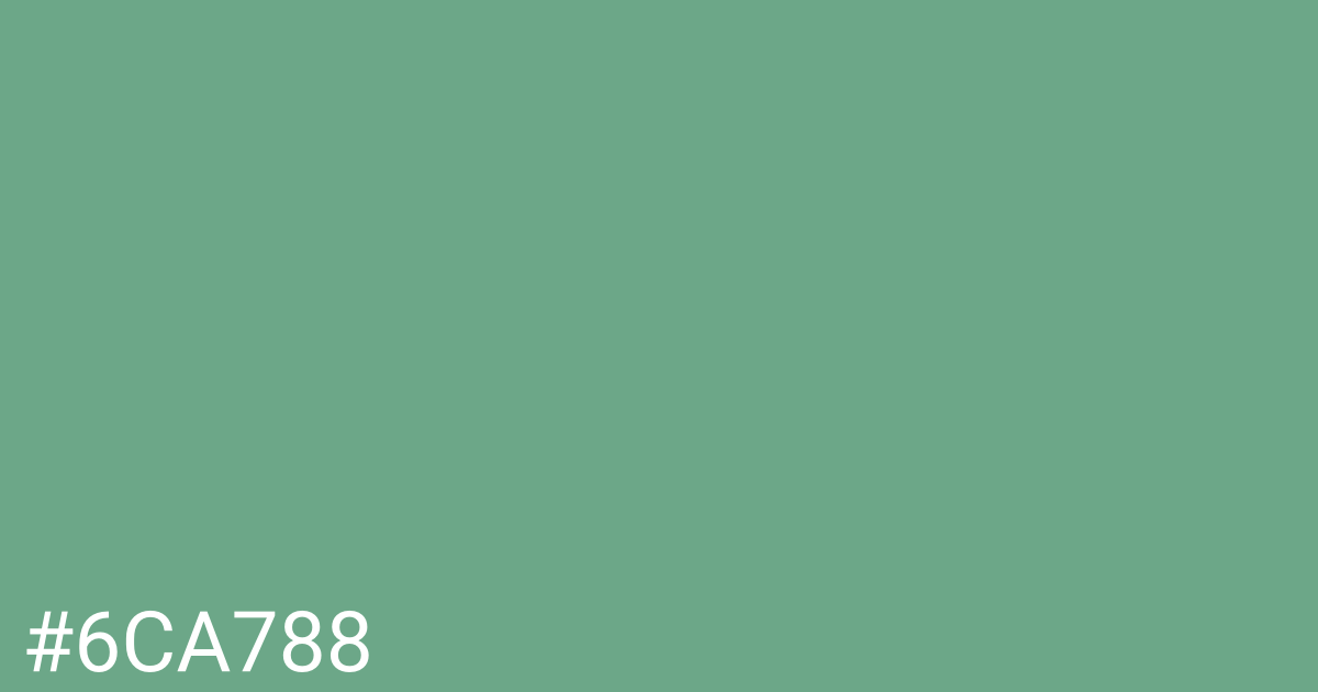 Hex color #6ca788 graphic