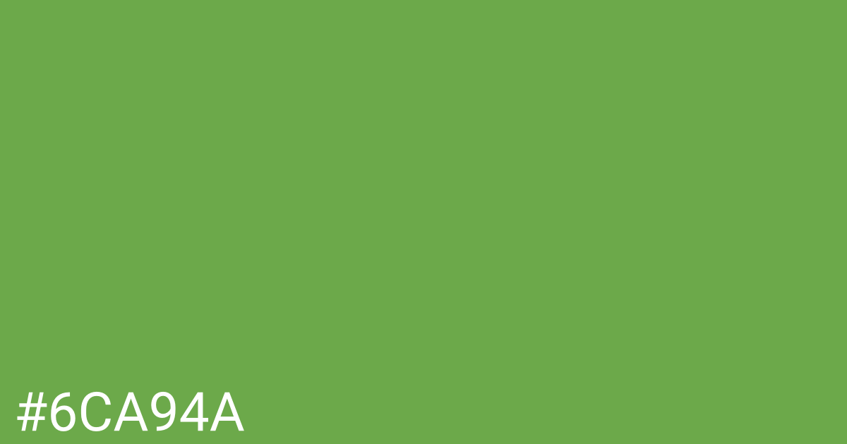 Hex color #6ca94a graphic