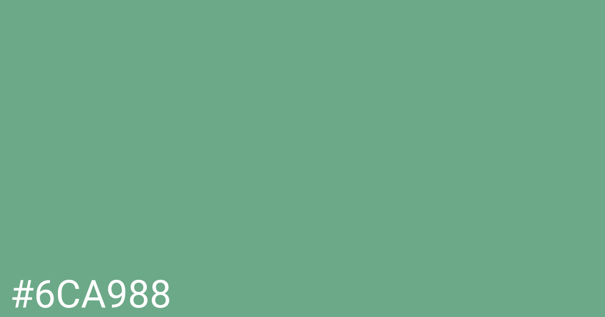 Hex color #6ca988 graphic