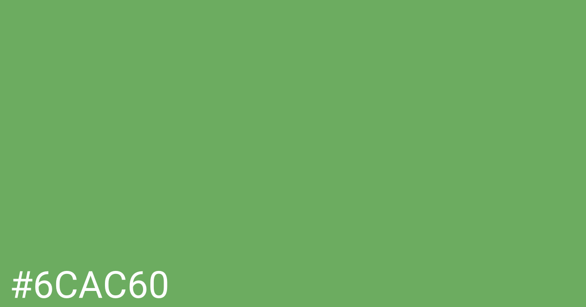 Hex color #6cac60 graphic