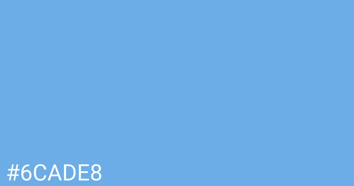Hex color #6cade8 graphic