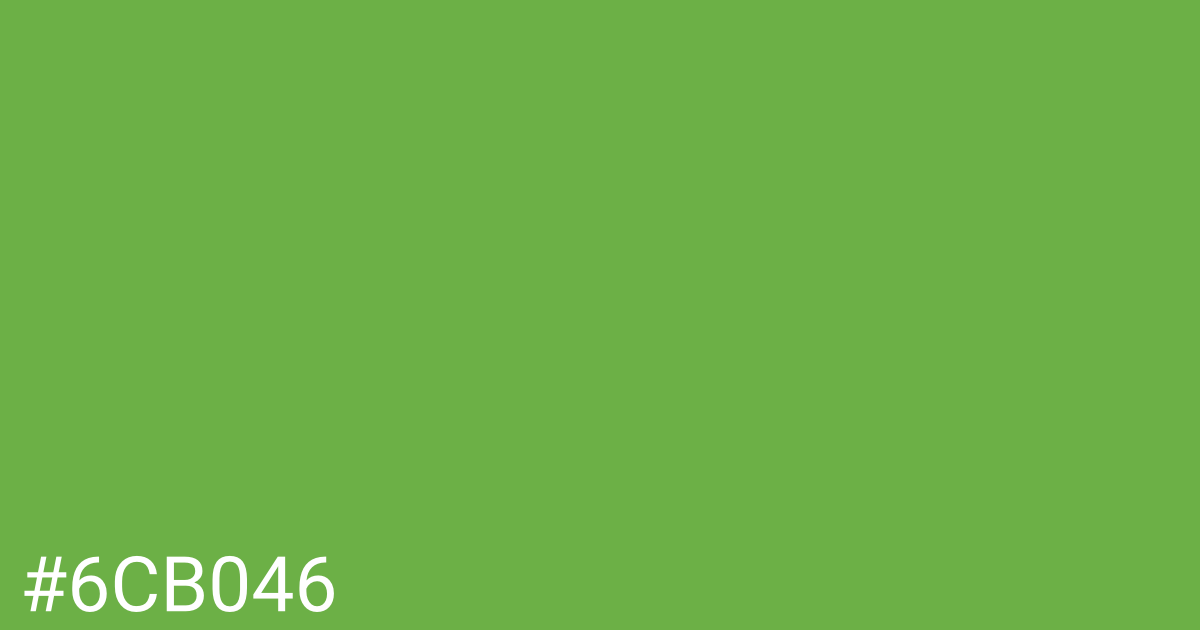 Hex color #6cb046 graphic