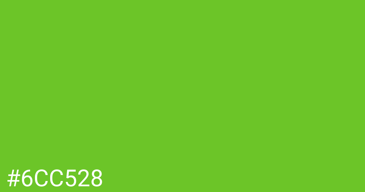 Hex color #6cc528 graphic