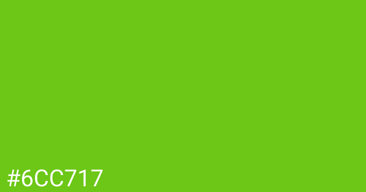 Hex color #6cc717 graphic