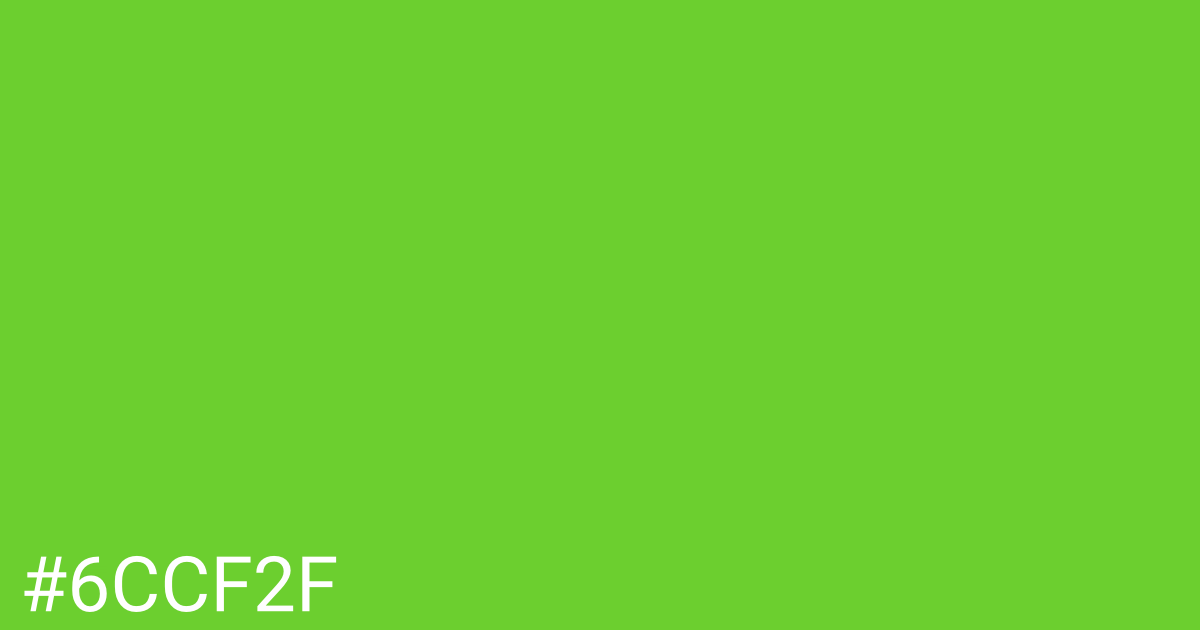 Hex color #6ccf2f graphic