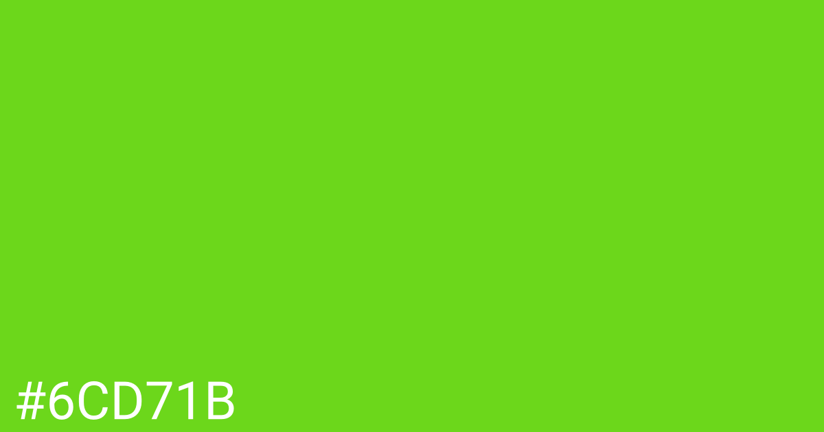Hex color #6cd71b graphic