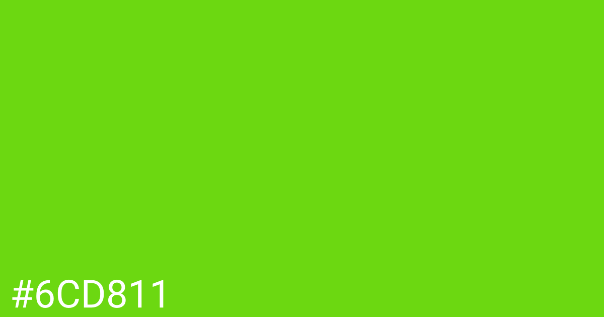 Hex color #6cd811 graphic