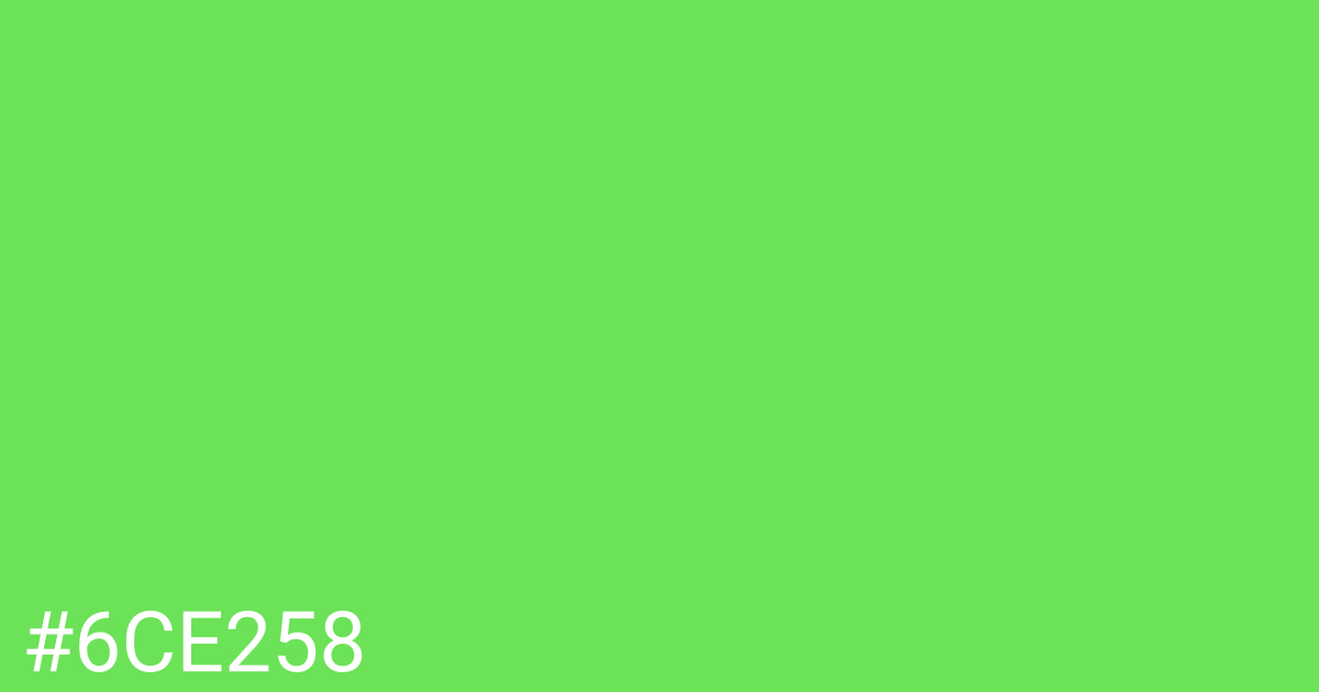 Hex color #6ce258 graphic