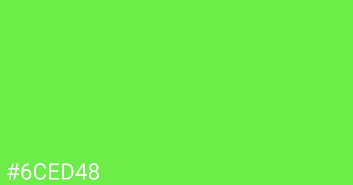 Hex color #6ced48 graphic