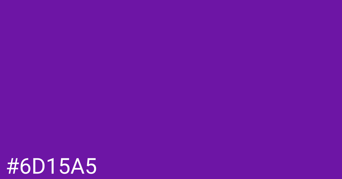 Hex color #6d15a5 graphic