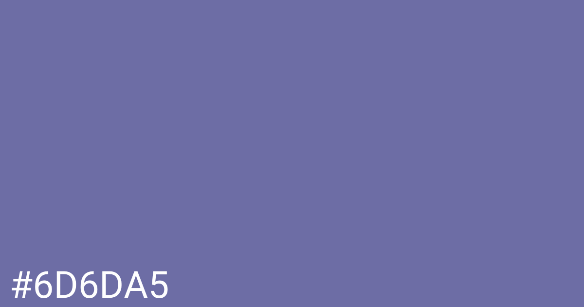 Hex color #6d6da5 graphic