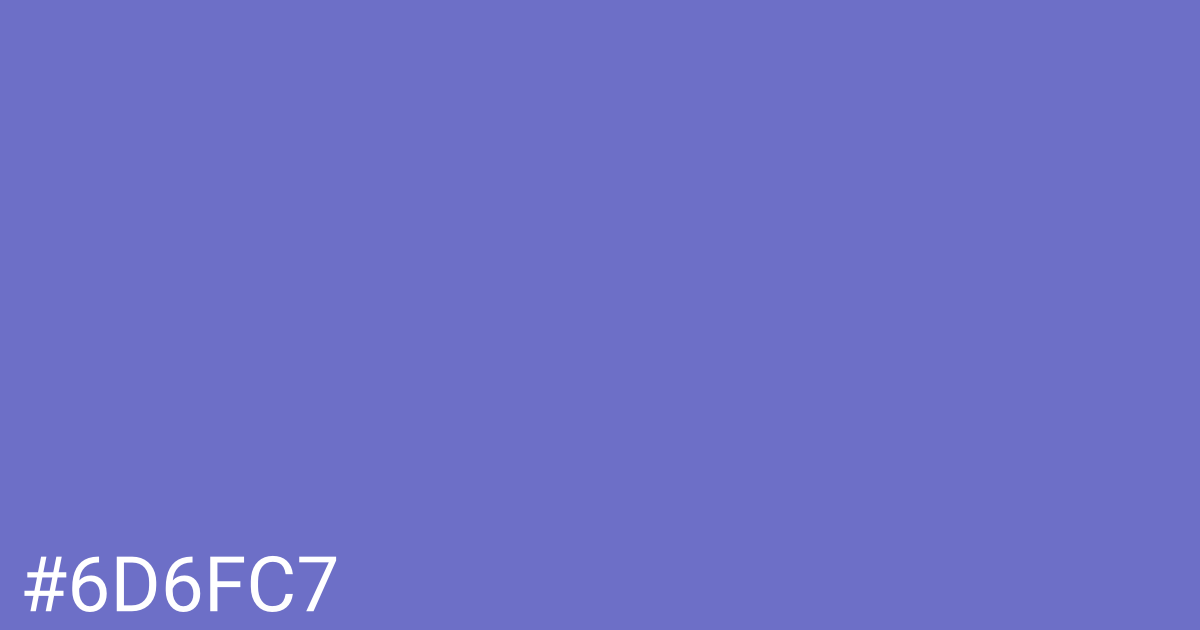 Hex color #6d6fc7 graphic