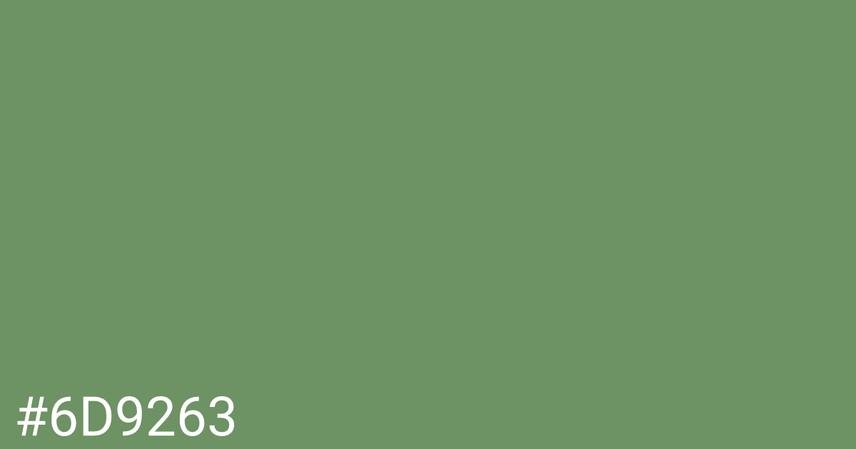 Hex color #6d9263 graphic