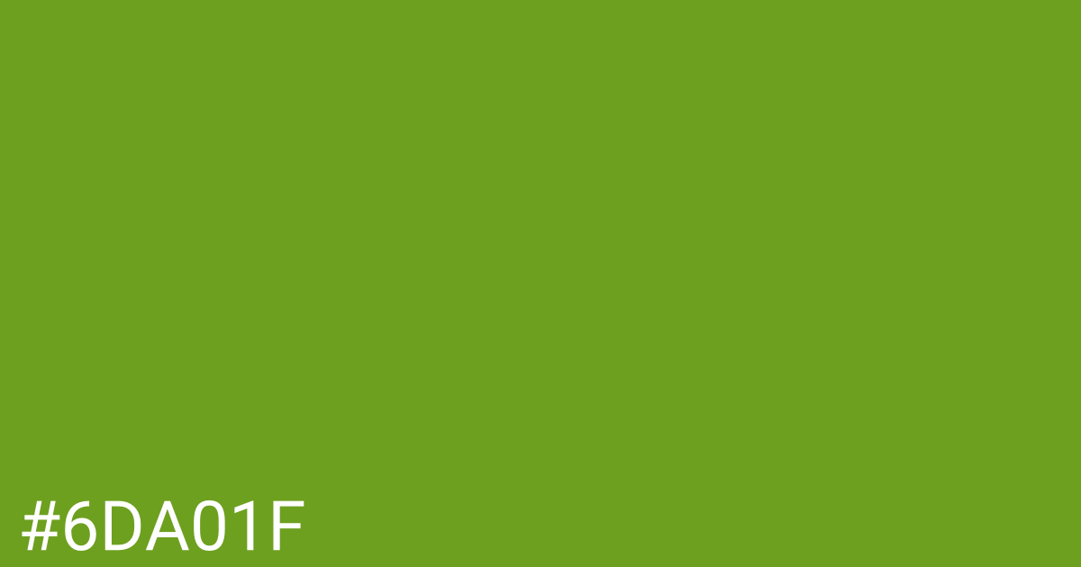 Hex color #6da01f graphic