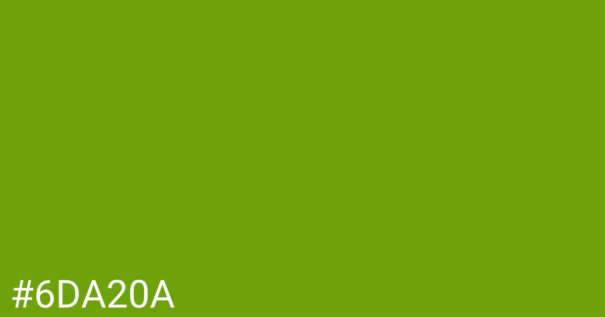 Hex color #6da20a graphic