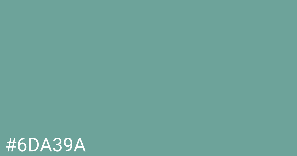 Hex color #6da39a graphic