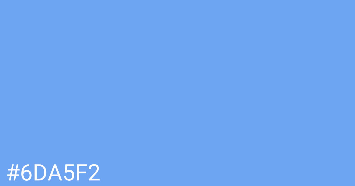 Hex color #6da5f2 graphic
