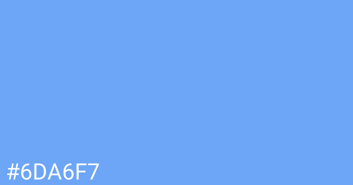 Hex color #6da6f7 graphic