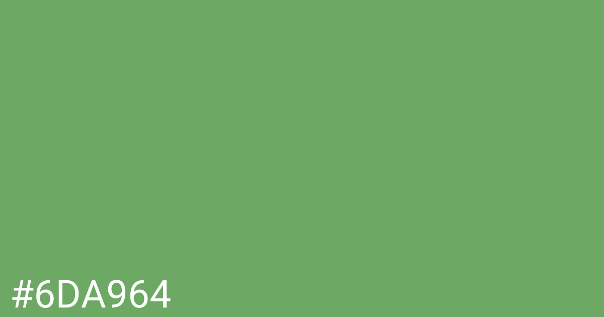 Hex color #6da964 graphic