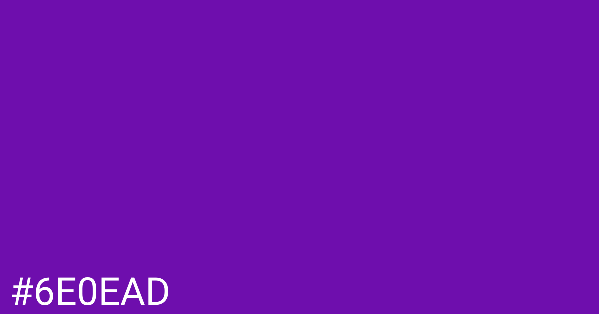 Hex color #6e0ead graphic