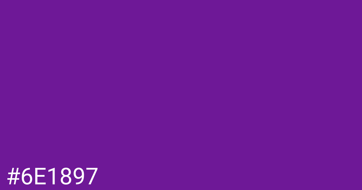 Hex color #6e1897 graphic