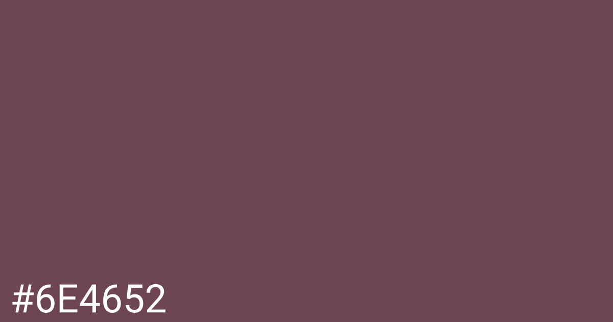 Hex color #6e4652 graphic