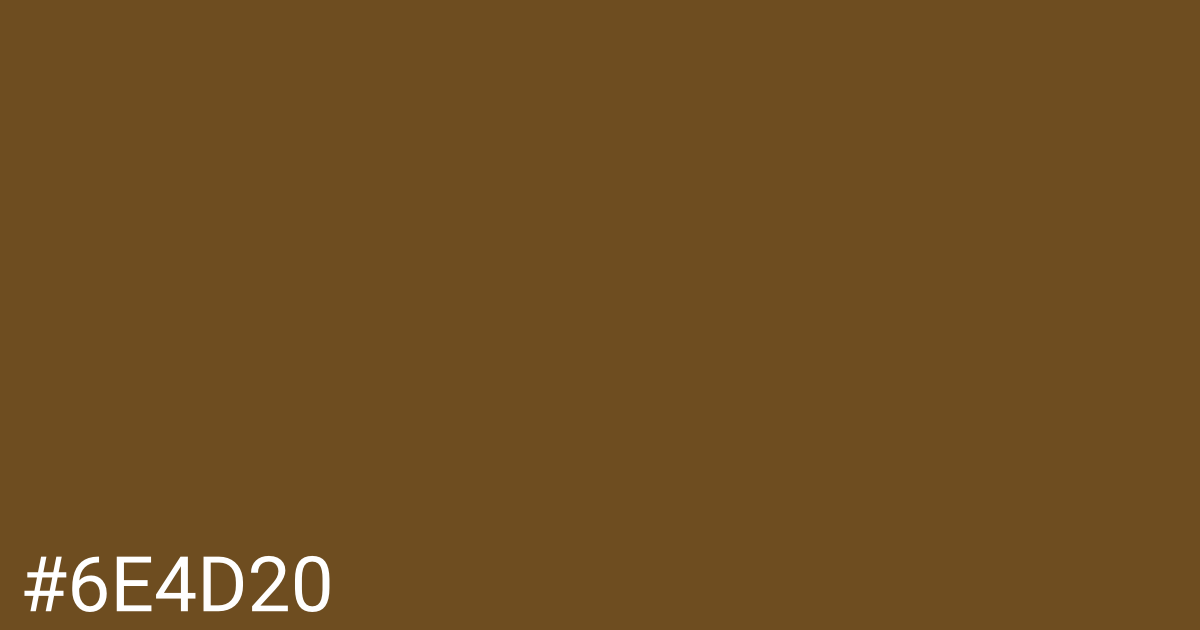 Hex color #6e4d20 graphic
