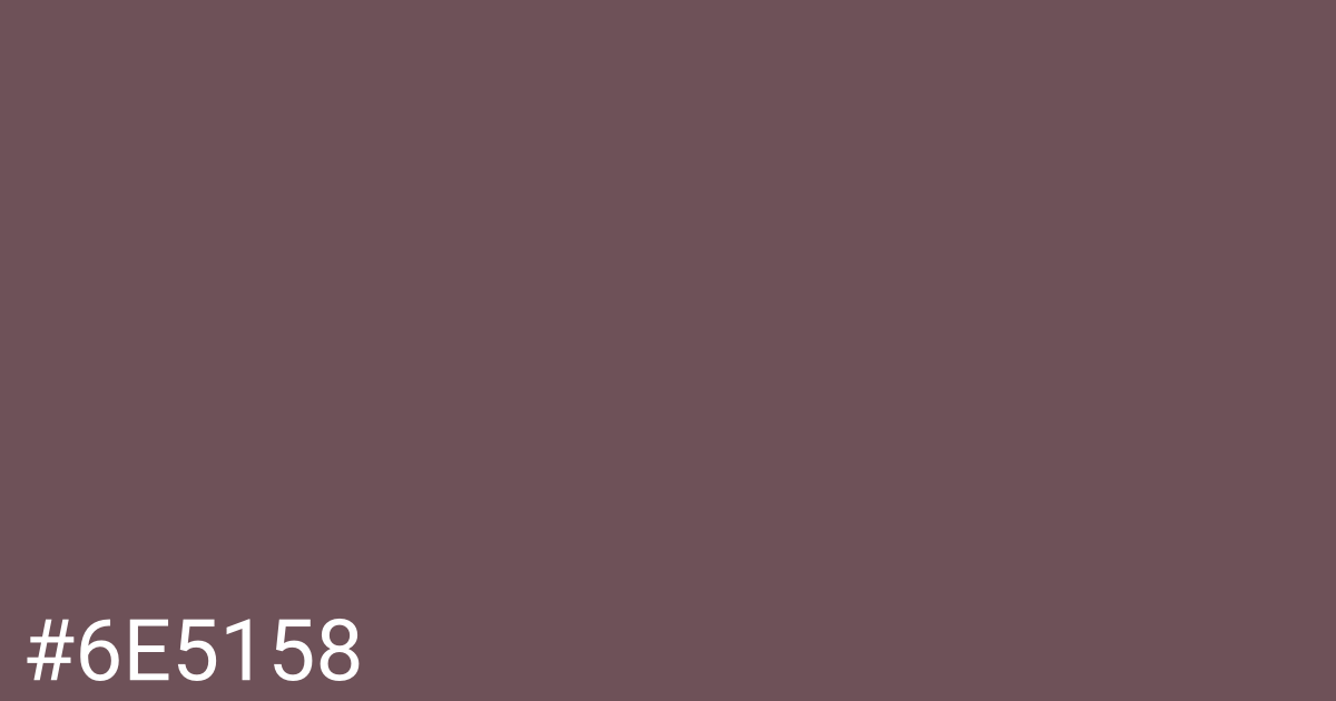 Hex color #6e5158 graphic