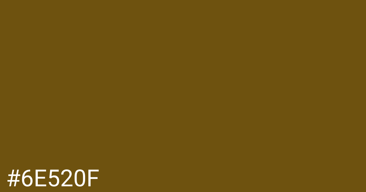 Hex color #6e520f graphic
