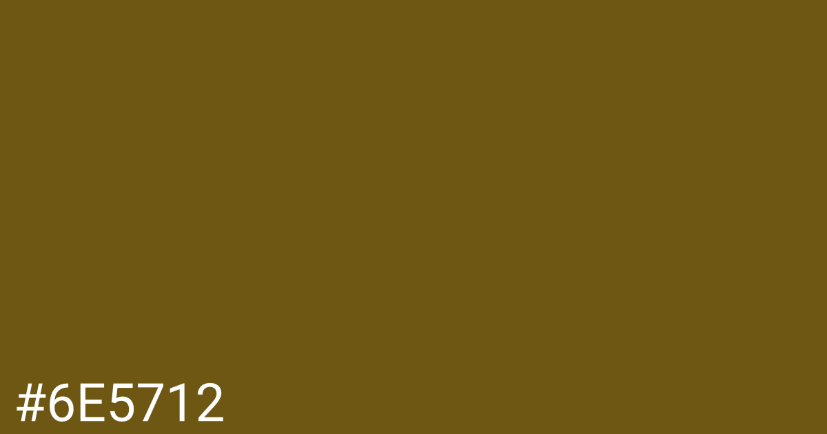 Hex color #6e5712 graphic