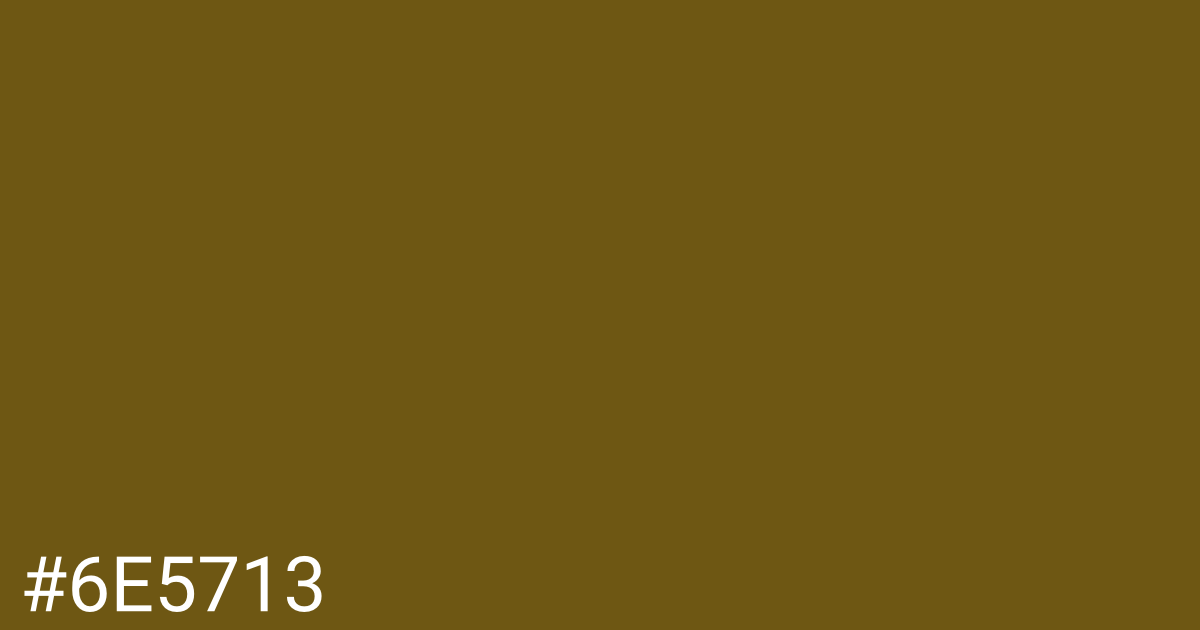 Hex color #6e5713 graphic