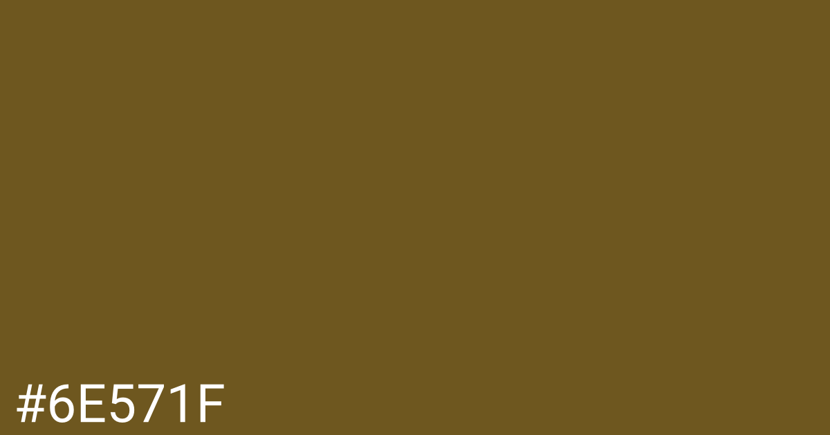 Hex color #6e571f graphic