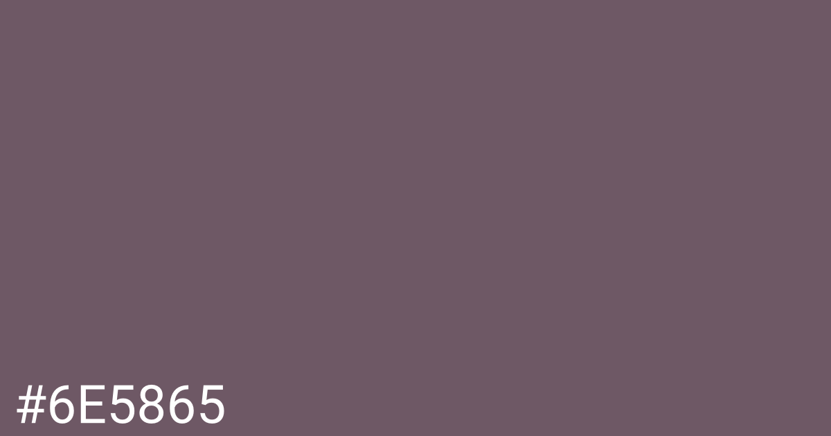 Hex color #6e5865 graphic