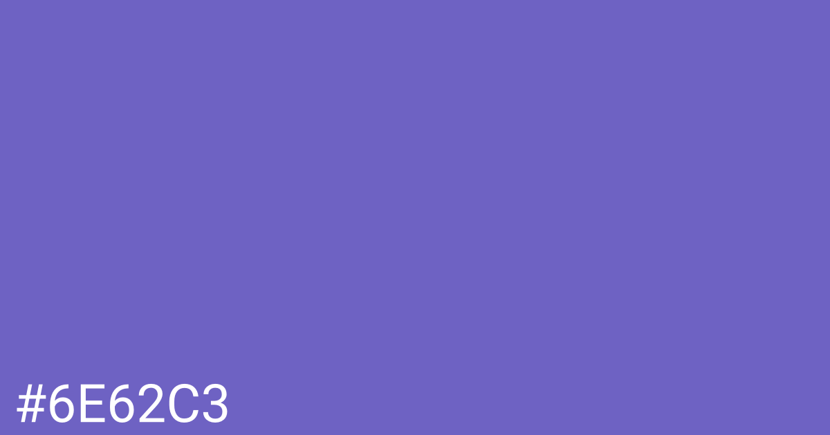 Hex color #6e62c3 graphic