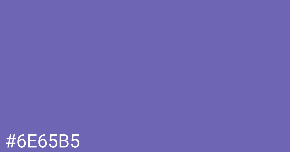 Hex color #6e65b5 graphic